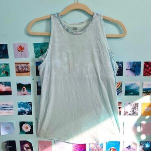 Athleta Girl baby blue/teal camp sports bra workout tank